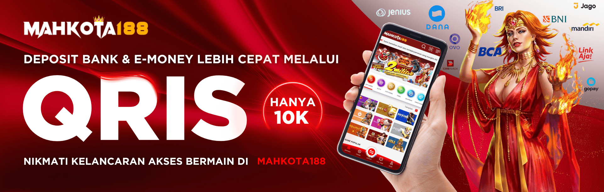 Mahkota188 Deposit QRIS & Unduk APK Nyaman Di Mainkan